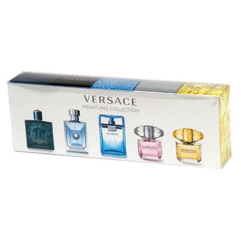 versace small perfume|versace 5 piece mini set.